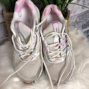 New Balance Azorb Pink and White Tennis Shoes.